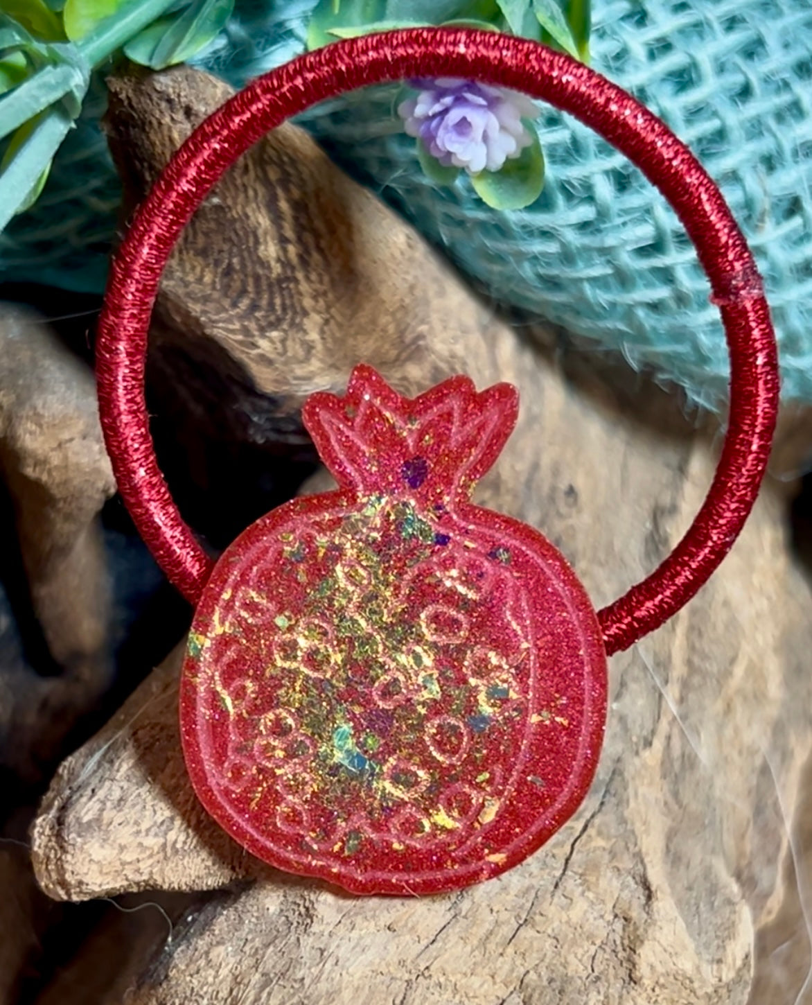 POMEGRANITE HAIR TIE