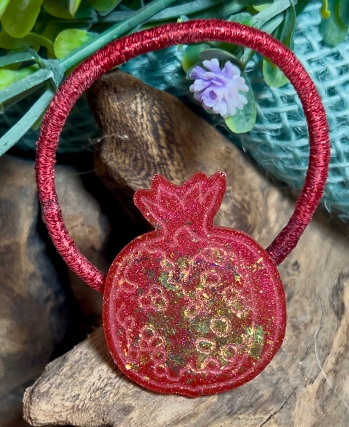 POMEGRANITE HAIR TIE